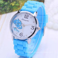 2016 Популярные рекламные изделия Лот из цветов Cute Silicon Rubber Watch Women